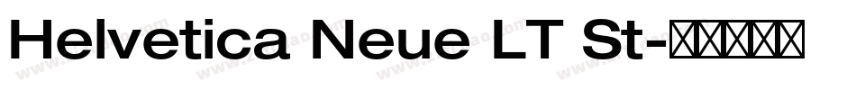 Helvetica Neue LT St字体转换
